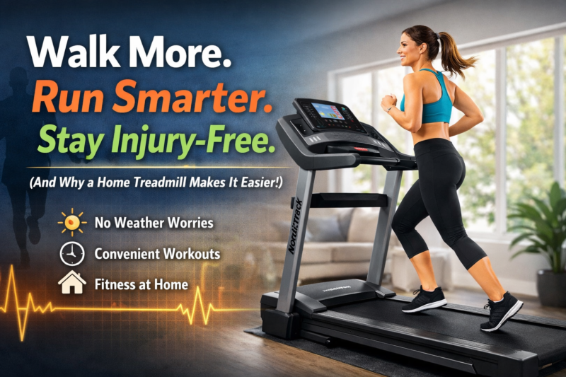 Walk More. Run Smarter. Stay Injury-Free. (And Why a Home Treadmill Makes It Easier)